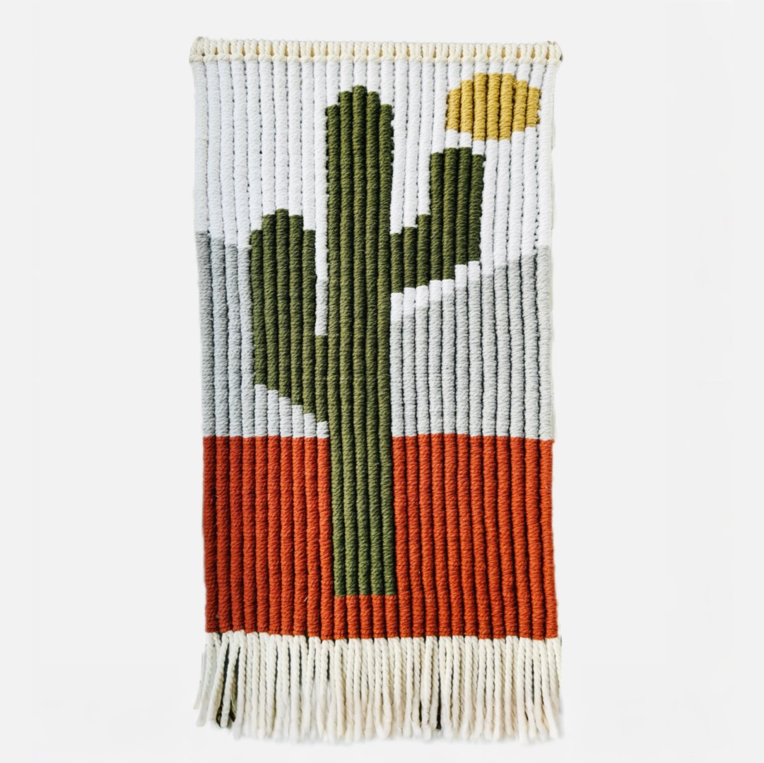 "Desert Cactus" - Handcrafted Decorative Macrame Wall Hanging