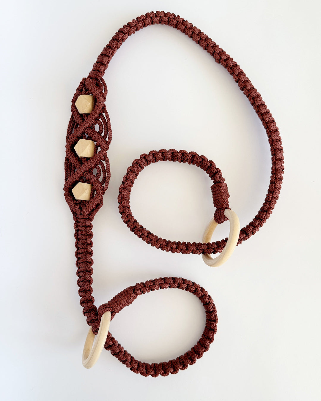 רצועת מקרמה Flow למזרן יוגה - בורדו