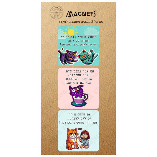 Set of 3 magnets - Cats